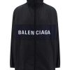 Uomo Balenciaga | Giubbotto In Nylon Con Stampa