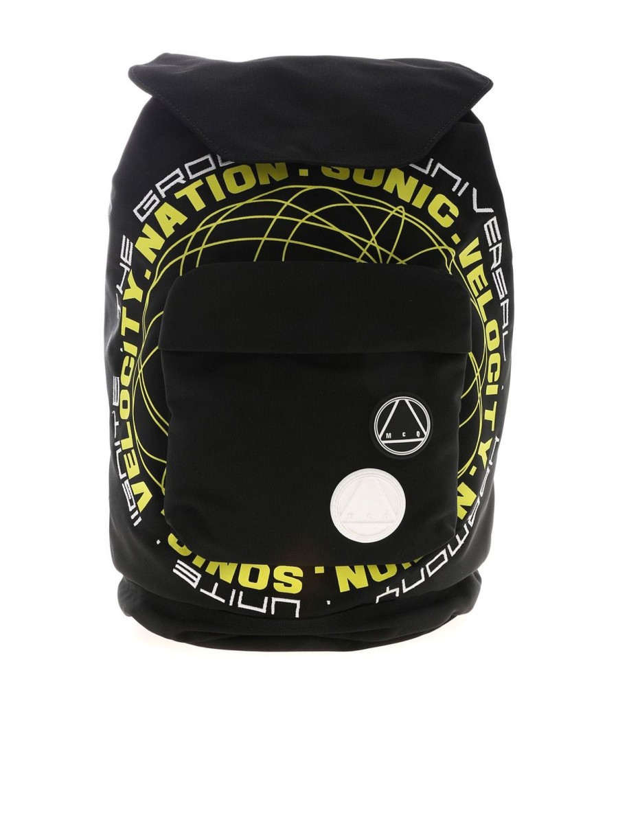 Uomo McQ Alexander Mcqueen | Tracolla Sling Rucksack Nera