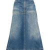 Danna Victoria Beckham | Gonna Lunga In Denim Svasata