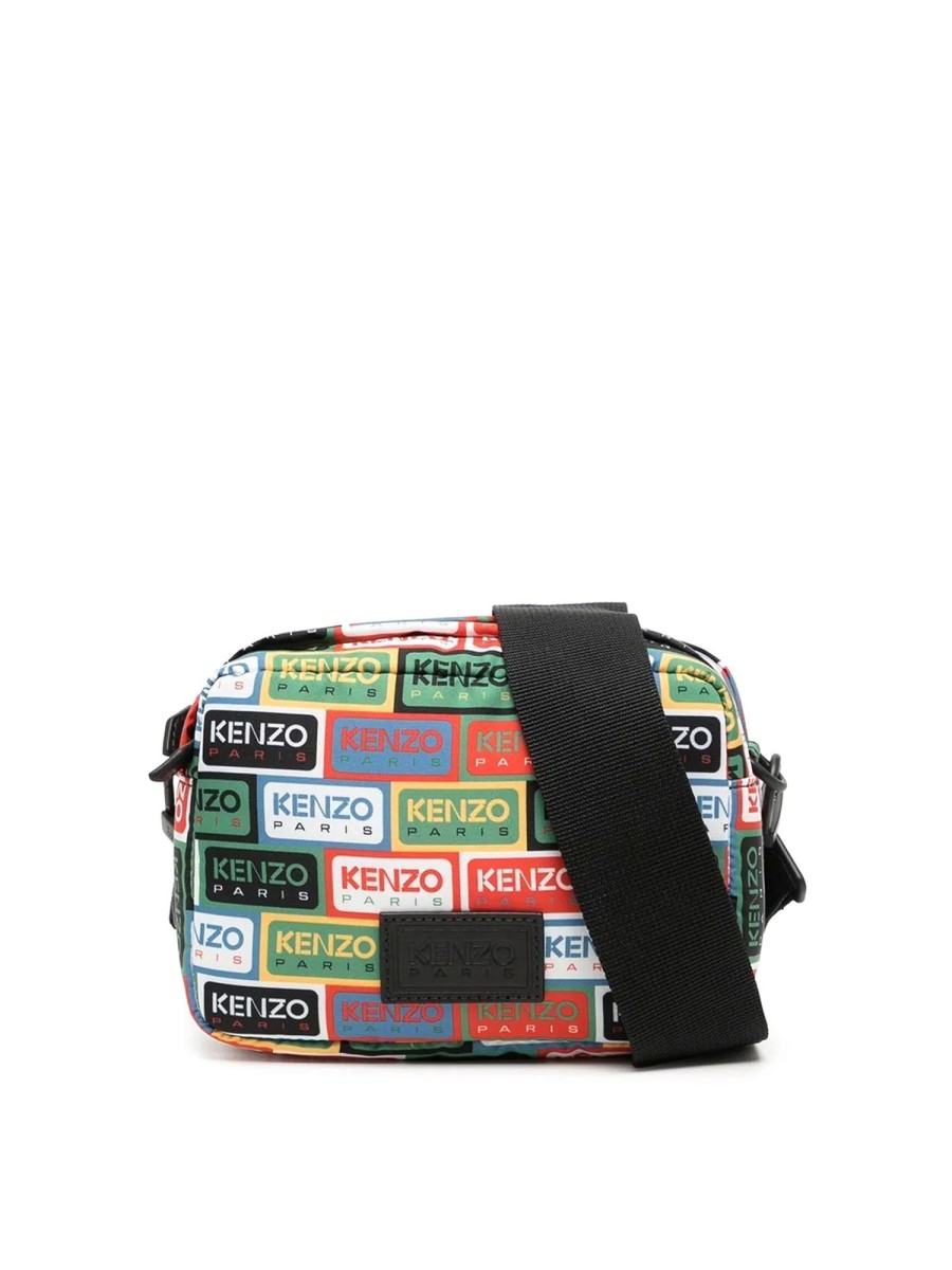 Uomo Kenzo | Borsa Crossbody Con Logo All Over