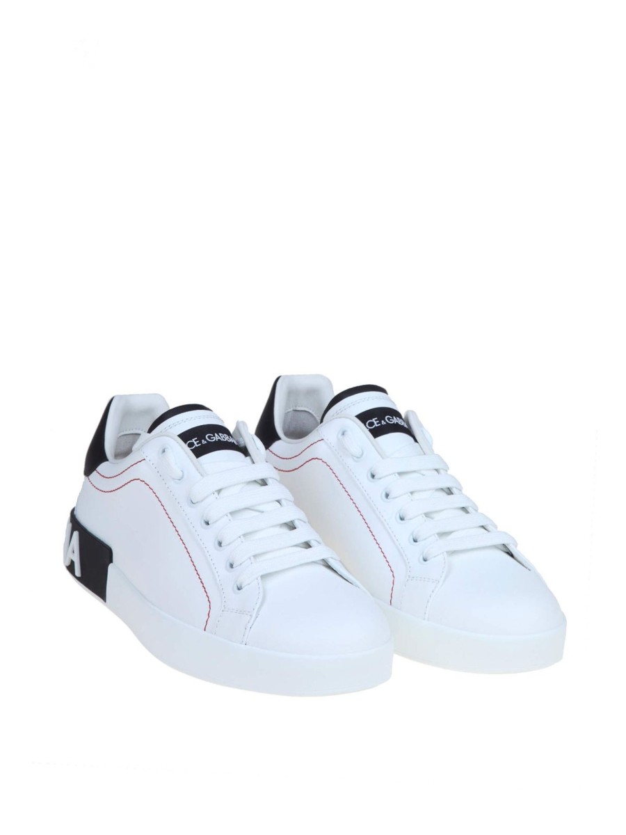 Uomo Dolce & Gabbana | Sneakers Portofino In Pelle