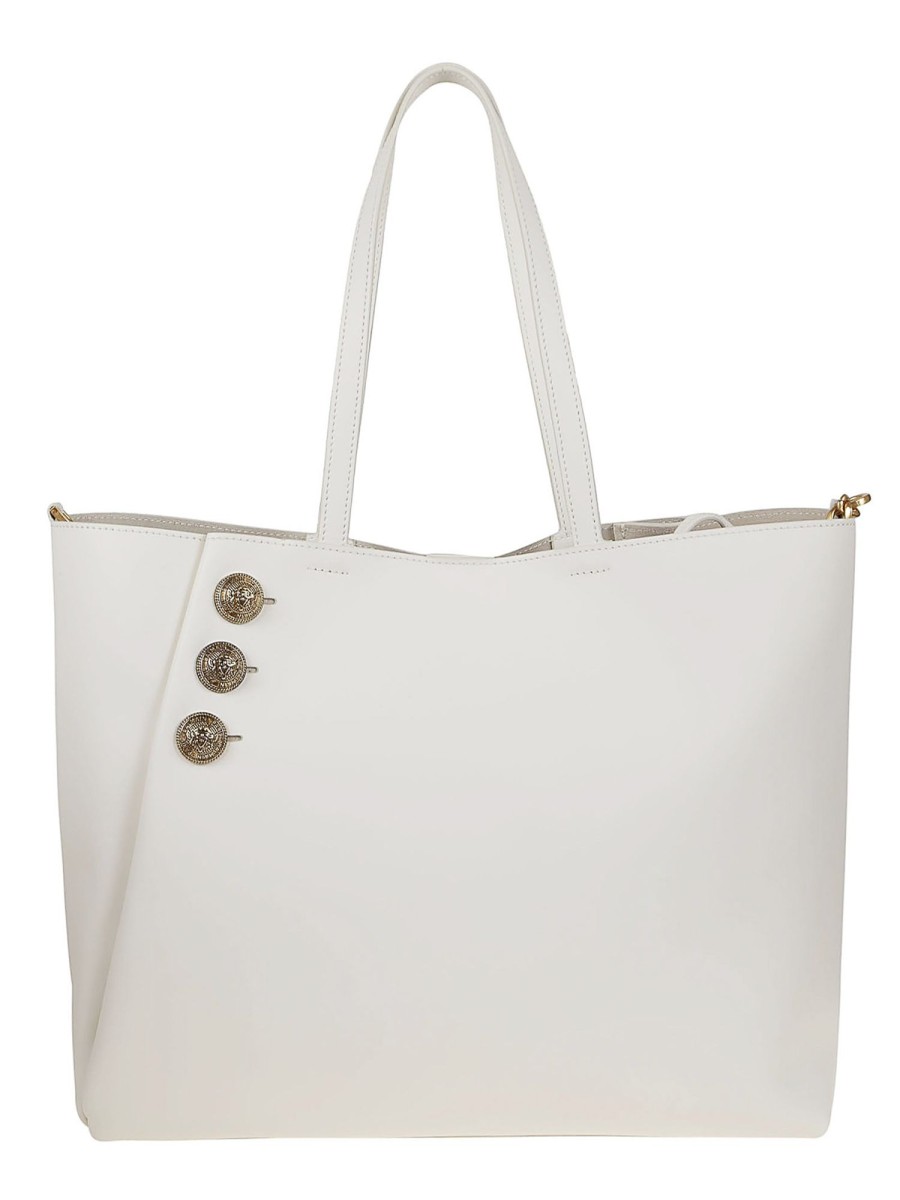 Danna Balmain | Shopping Bag Embleme In Pelle Di Vitello