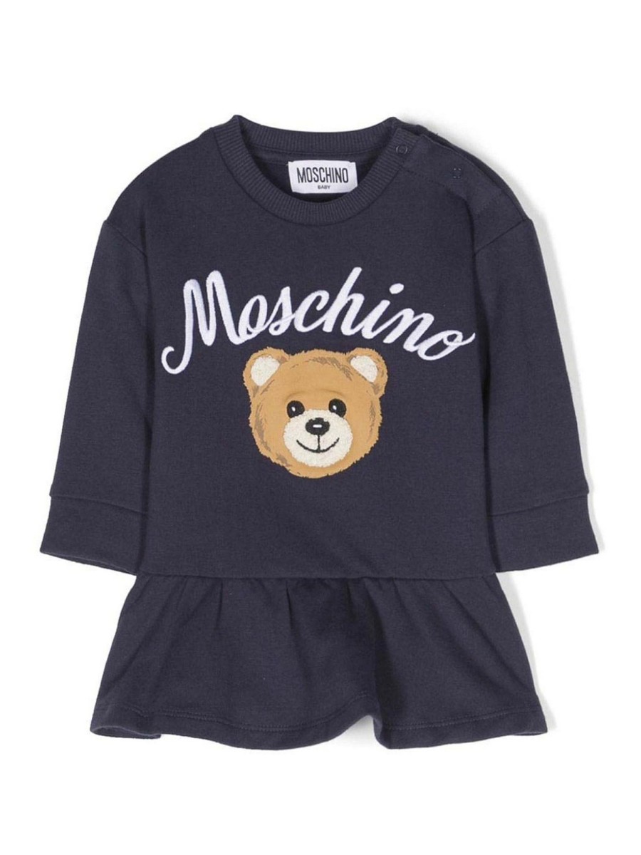 Bambino Moschino | Abito Felpa Moschino Teddy Bear Per Neonata