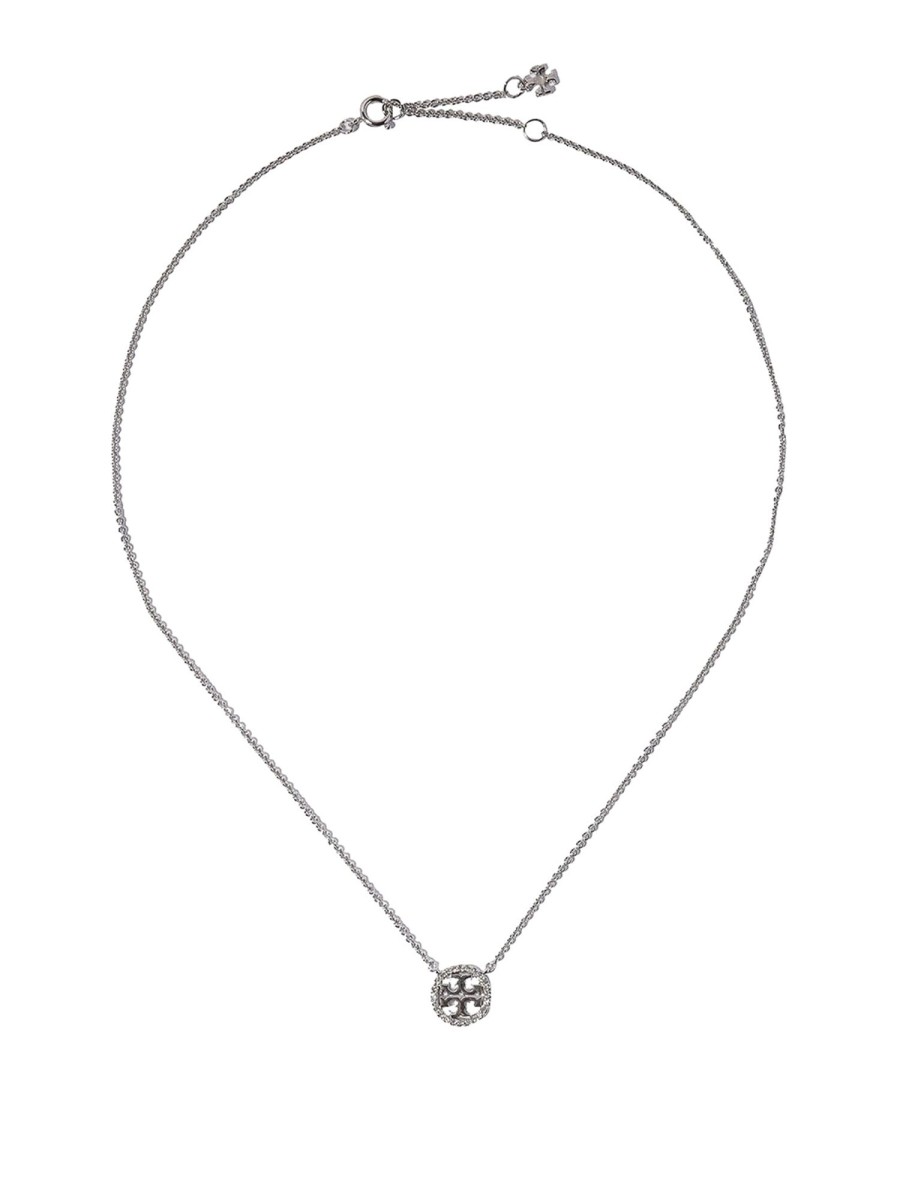 Danna Tory Burch | Collana Color Argento Con Charm E Cristalli