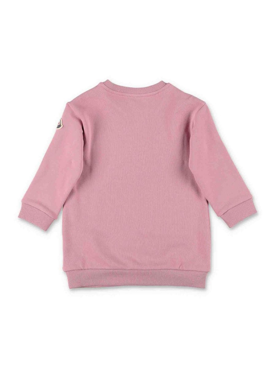 Bambino Moncler | Felpa Moncler Per Bambina In Cotone Rosa