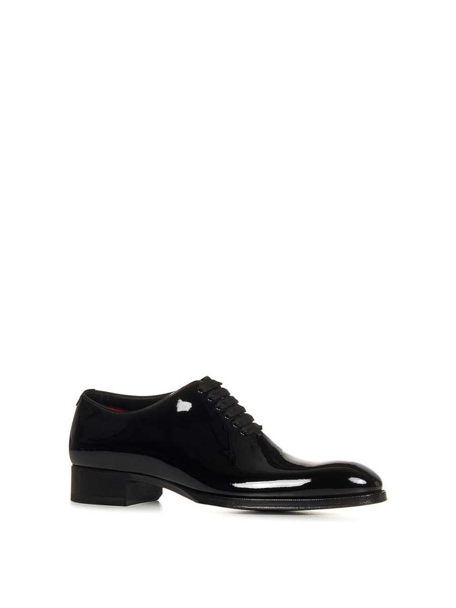 Uomo Tom Ford | Scarpe Stringate In Vernice