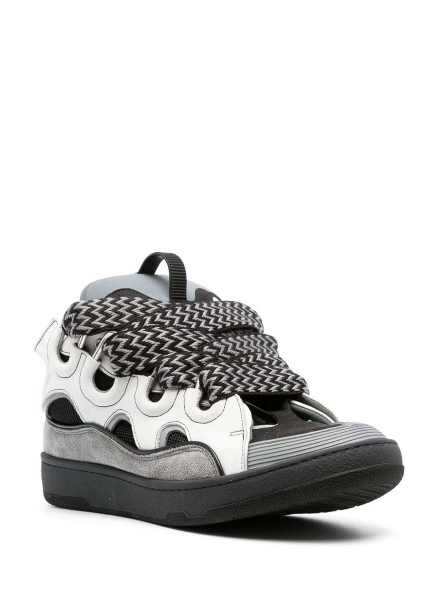 Uomo Lanvin | Sneaker Curb In Pelle