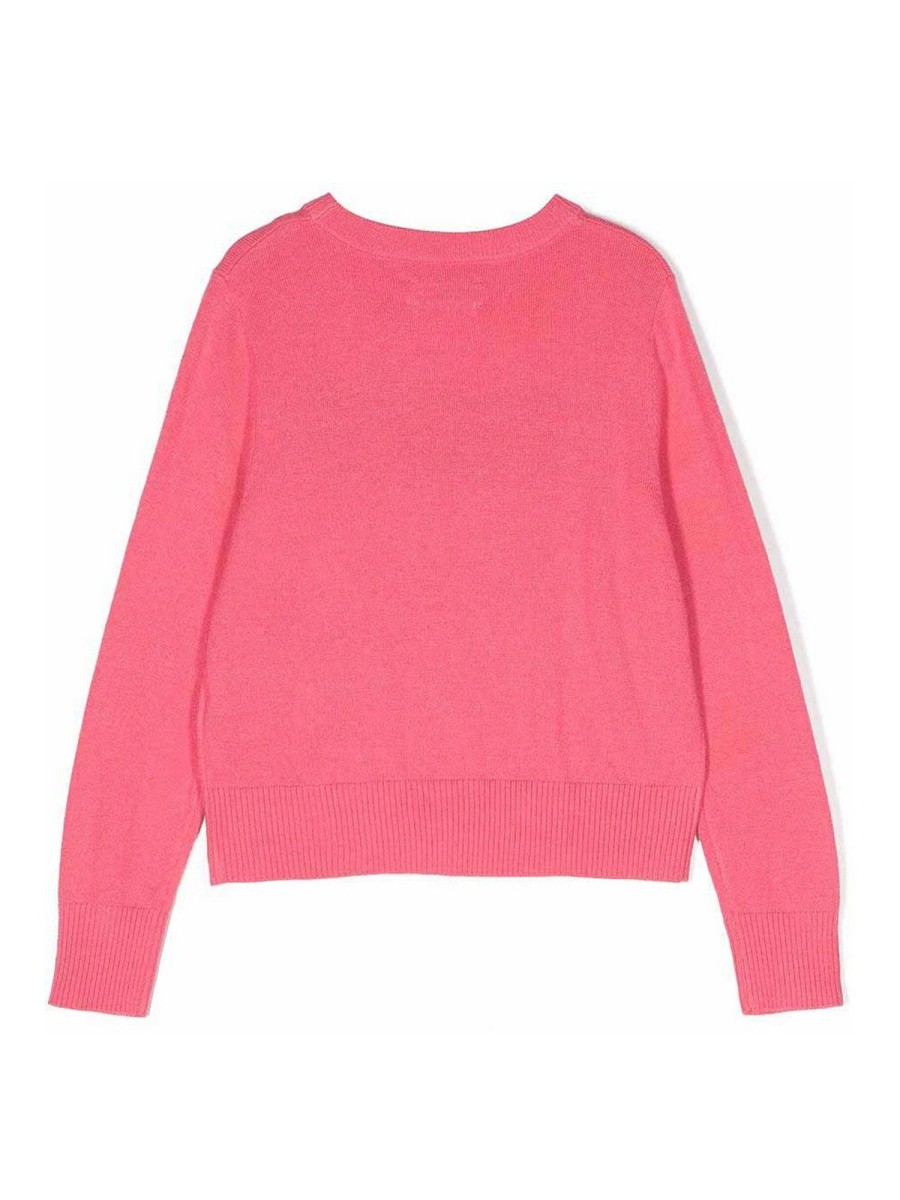 Bambino Zadig&Voltaire | Maglione Rosa In Lana E Cashmere