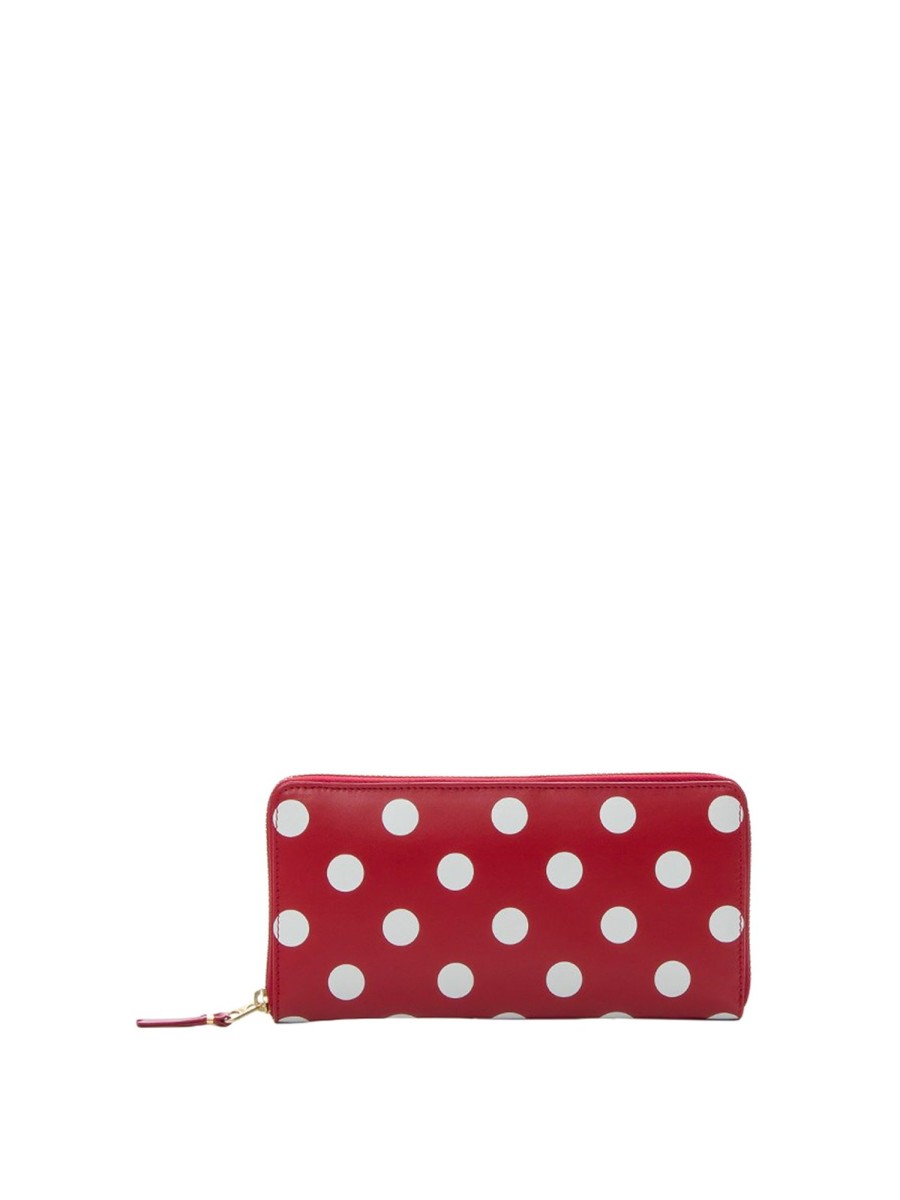 Danna Comme Des Garcons | Portafoglio Con Zip A Pois