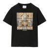 Bambino Burberry | T-Shirt Burberry Bambino In Cotone Nero