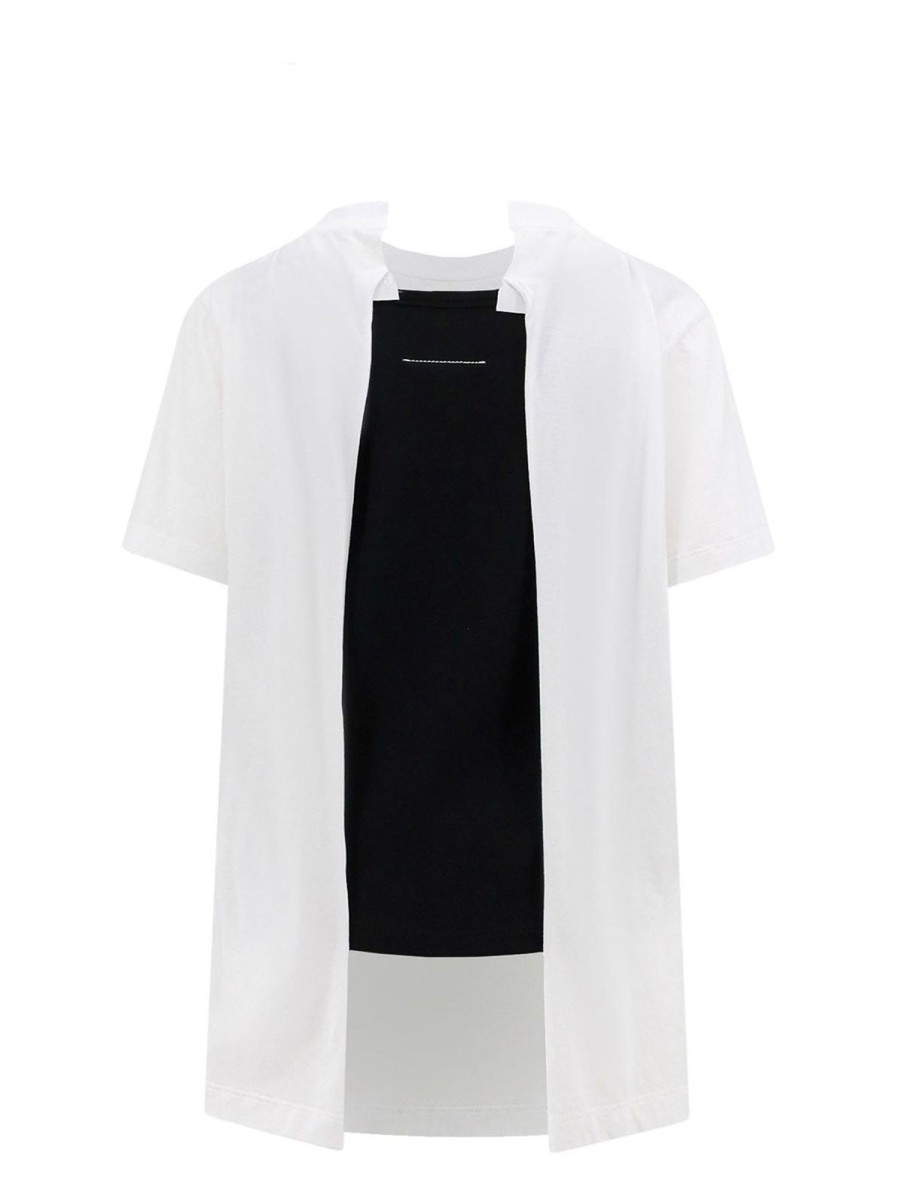 Danna MM6 Maison Margiela | T-Shirt In Cotone Con Inserto In Contrasto