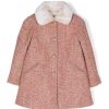 Bambino Bonpoint | Cappotto Di Colore Rosa In Lana