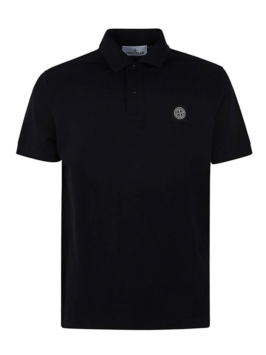 Uomo Stone Island | Polo Slim Fit A Maniche Corte