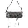 Danna Balenciaga | Borsa In Pelle Laminata Dettagli In Metallo