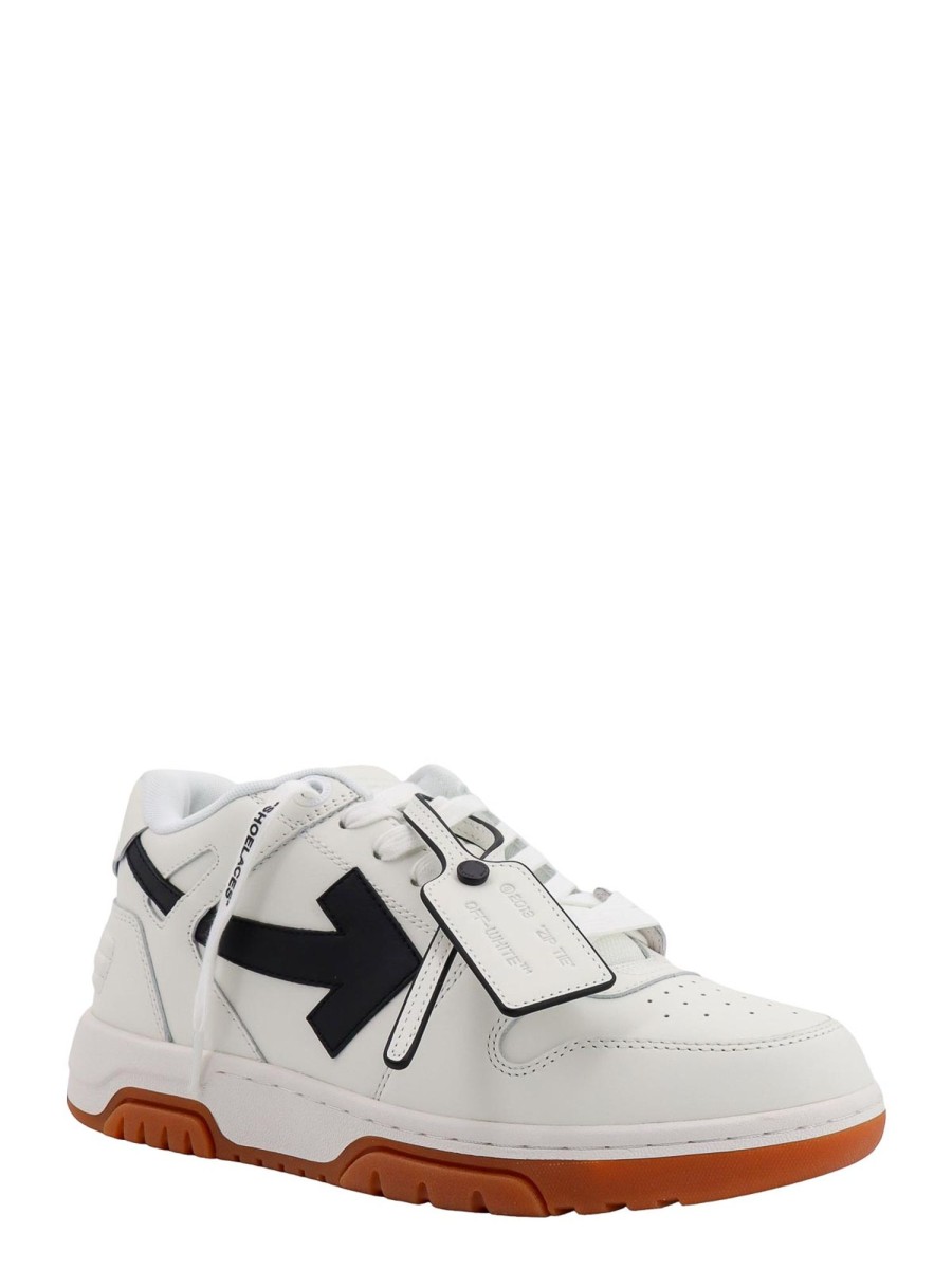 Uomo Off-White | Sneakers In Pelle Con Zip Iconica