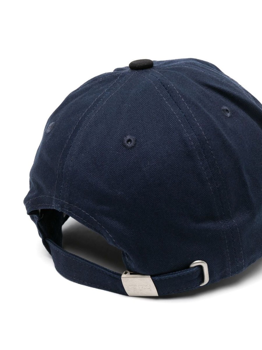 Uomo Kenzo | Cappello Con Logo E Chiusura Con Fibbia