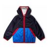 Bambino Moncler Jr | Giubbotto Blu Navy Con Cappuccio Per Neonato