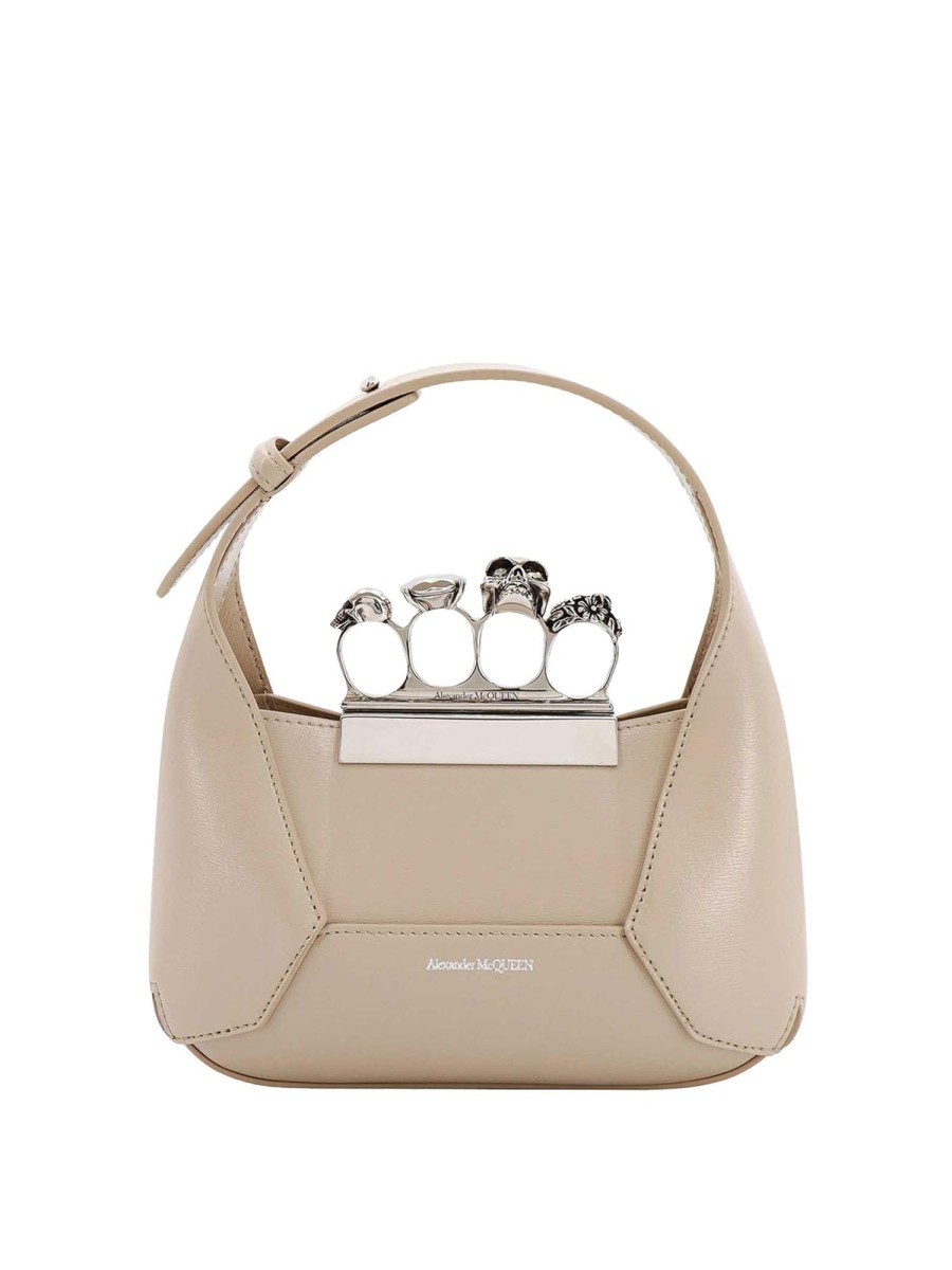 Danna Alexander Mcqueen | Borsa In Pelle Anelli Con Cristalli Swarovski