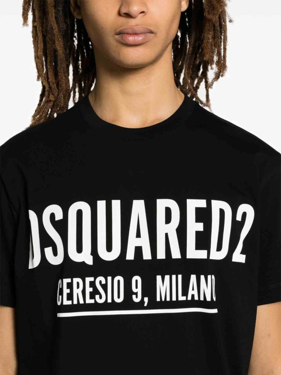 Uomo Dsquared2 | T-Shirt Ceresio 9 In Fresco Cotone