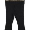 Bambino Balmain | Leggings Balmain Bambina In Misto Lana Nero