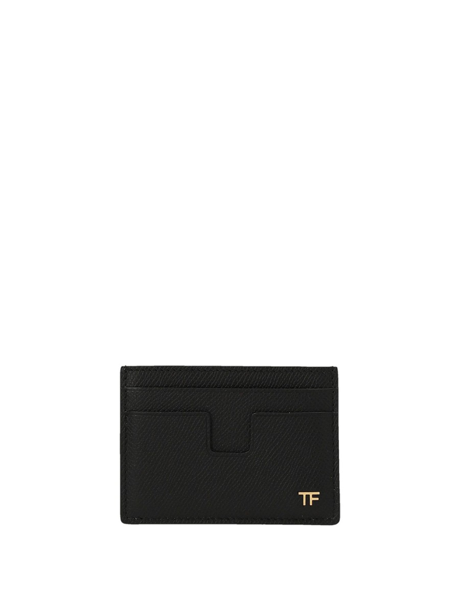 Uomo Tom Ford | Porta Carte Di Credito Con Logo