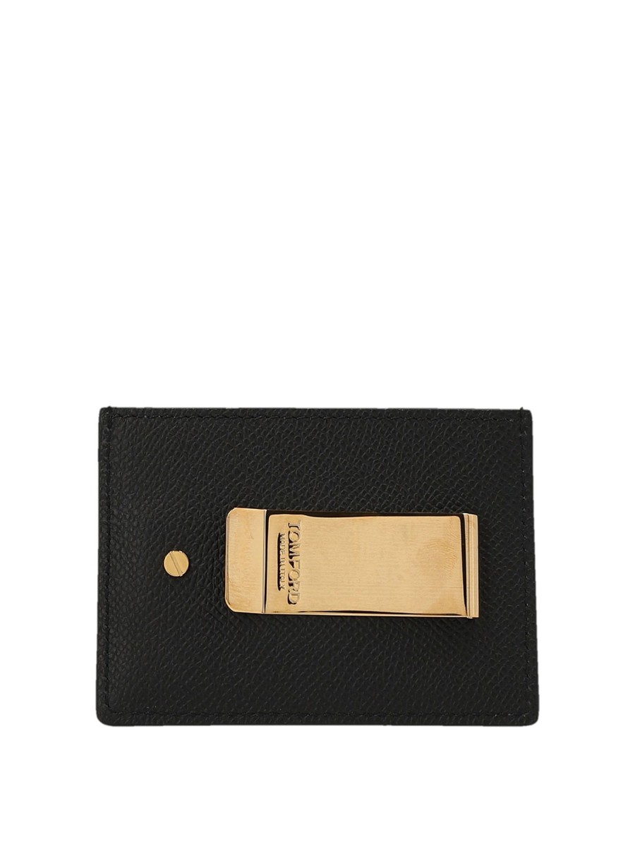 Uomo Tom Ford | Porta Carte Di Credito Con Logo