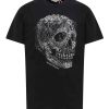 Uomo Alexander Mcqueen | T-Shirt In Cotone Con Stampa Teschio