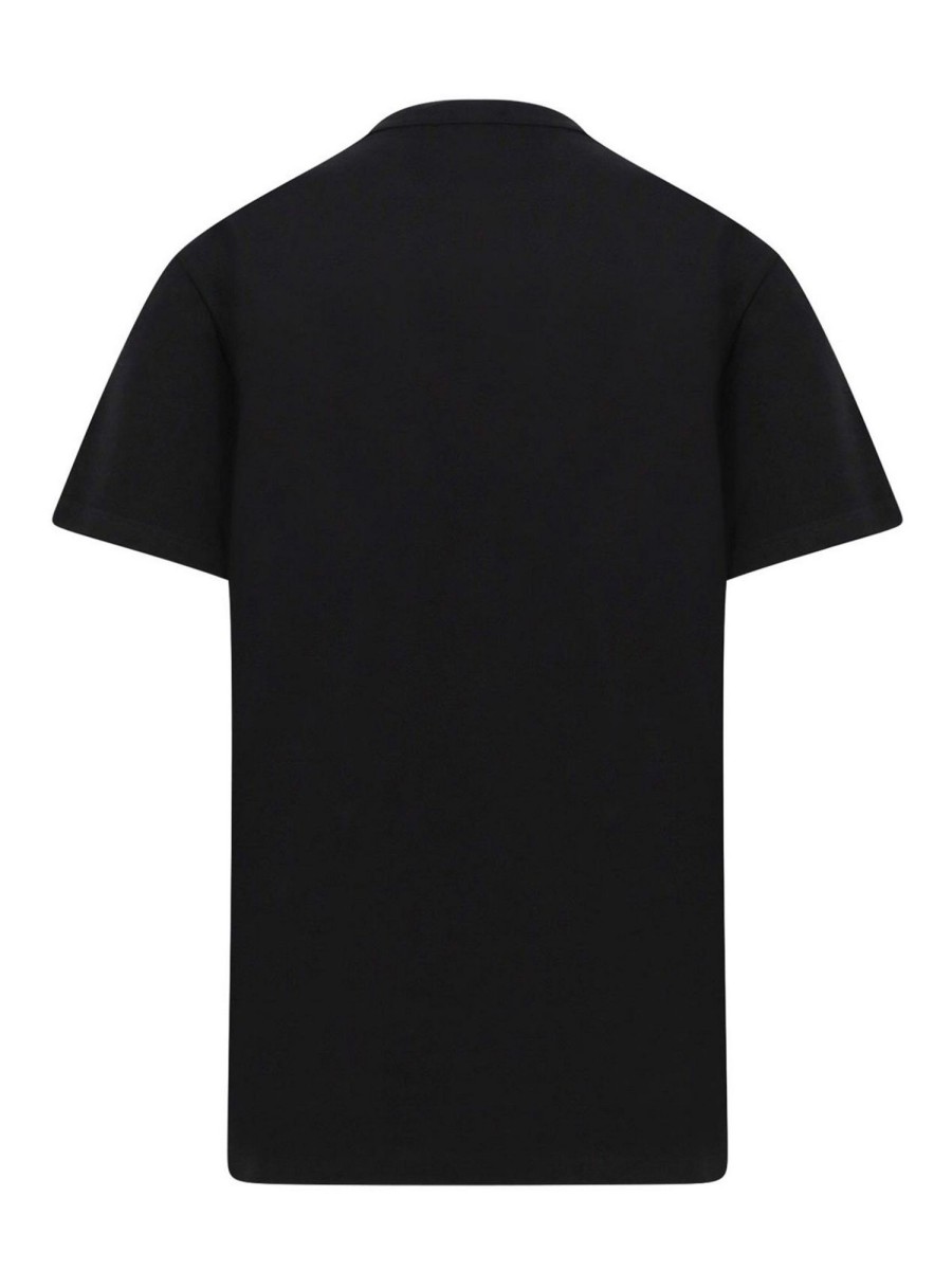 Uomo Alexander Mcqueen | T-Shirt In Cotone Con Stampa Teschio