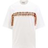 Uomo Lanvin | T-Shirt In Cotone Con Logo Ricamato