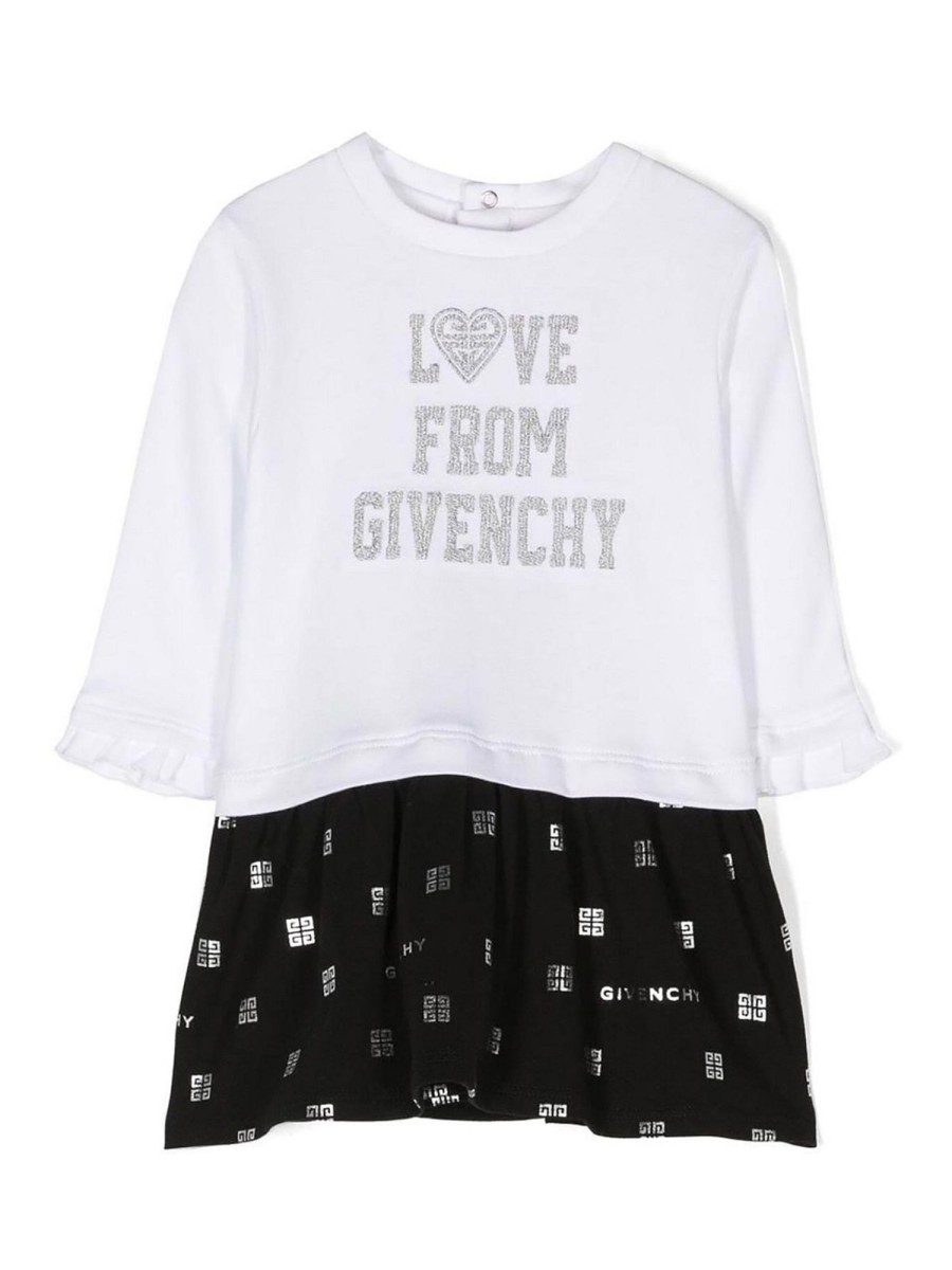 Bambino Givenchy | Abito Givenchy Neonata Pannelli A Contrasto