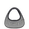 Danna Coperni | Borsa A Tracolla In Raso Con Strass All Over