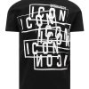 Uomo Dsquared2 | T-Shirt In Cotone Con Stampa Icon