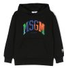 Bambino M.S.G.M. | Felpa Con Cappuccio In Cotone Nero