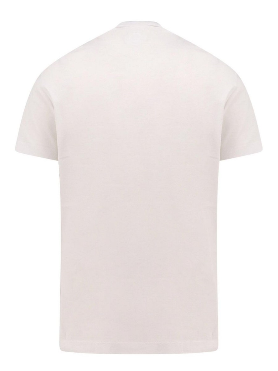 Uomo Dsquared2 | T-Shirt In Cotone Con Stampa Icon Blur