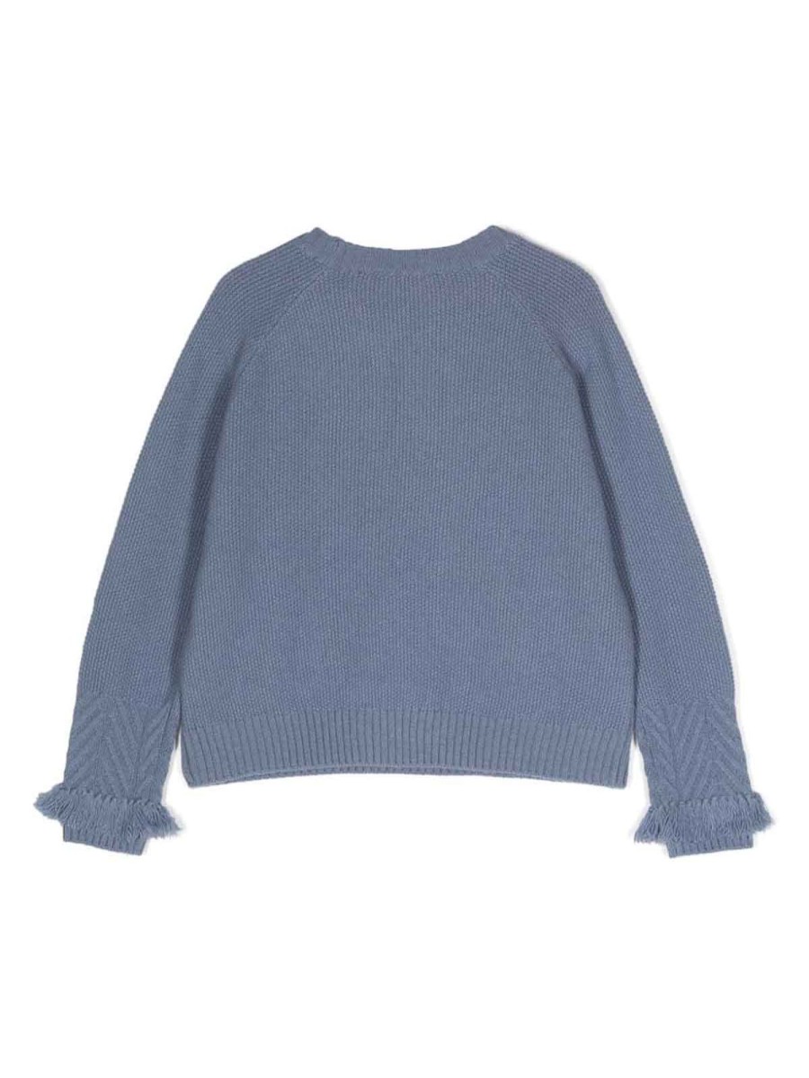 Bambino Il Gufo | Maglione Con Dettagli Sfilacciati