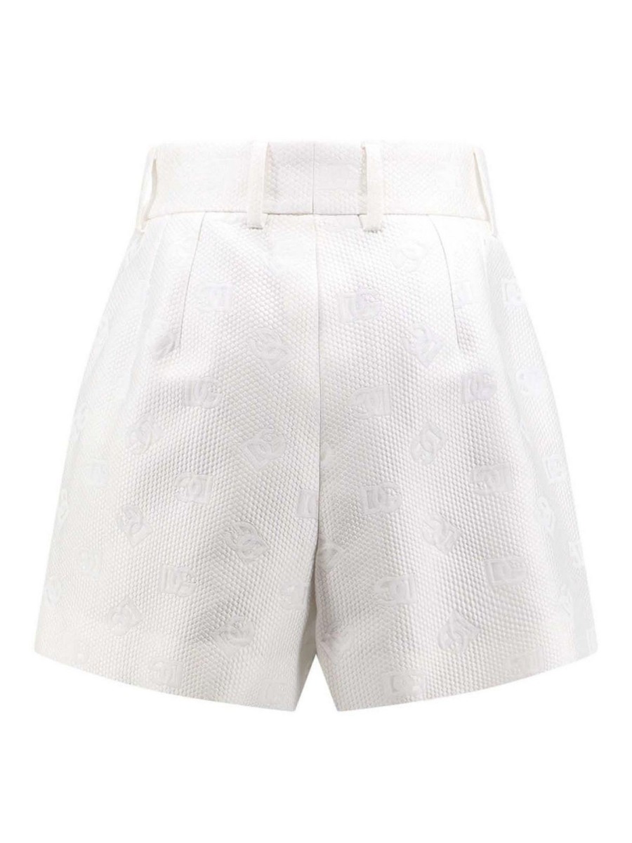 Danna Dolce & Gabbana | Shorts In Misto Cotone Con Logo All Over