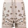 Uomo Alanui | Shorts In Cotone Con Stampa Bandana