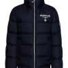 Bambino Moncler Jr | Piumino Dolcevita Ragazzi Blu Navy In Nylon