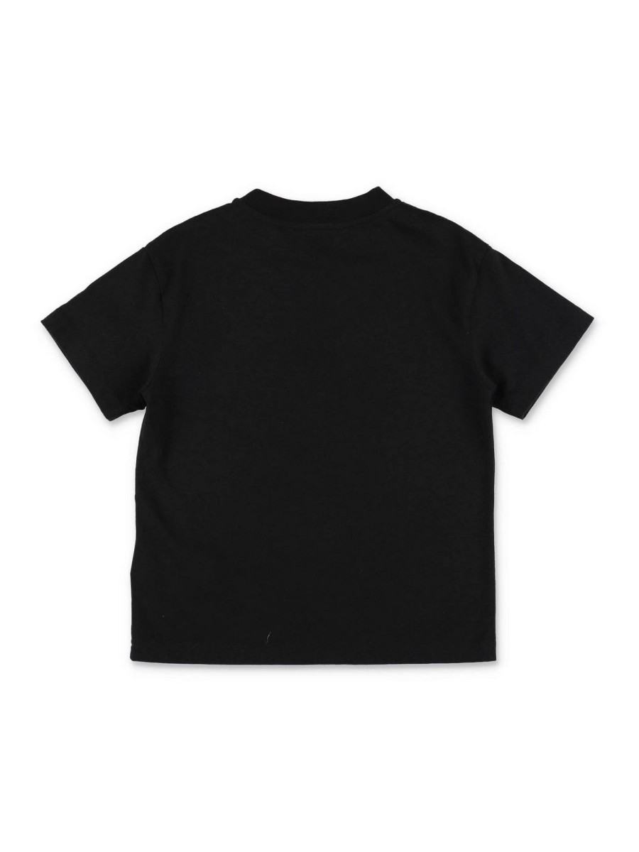 Bambino Palm Angels | T-Shirt Bambino Palm Angels In Cotone Nero