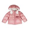 Bambino Moncler Jr | Cappotto Moncler Rosa