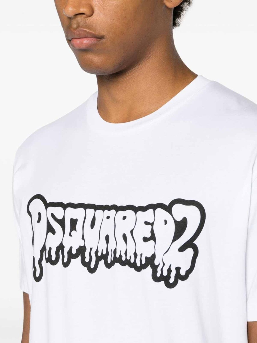 Uomo Dsquared2 | T-Shirt Con Logo