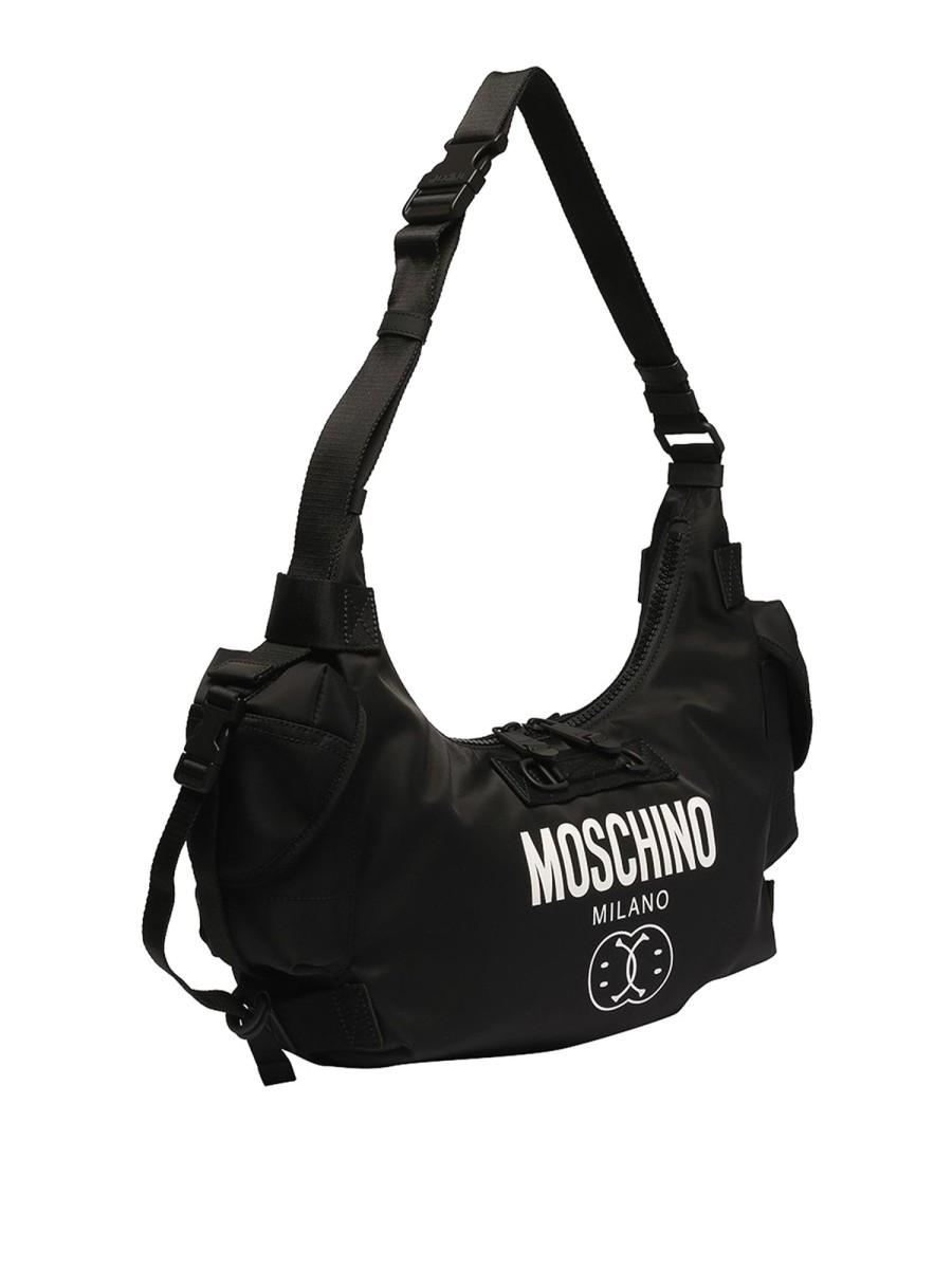 Uomo Moschino | Borsa In Tessuto Tecnico