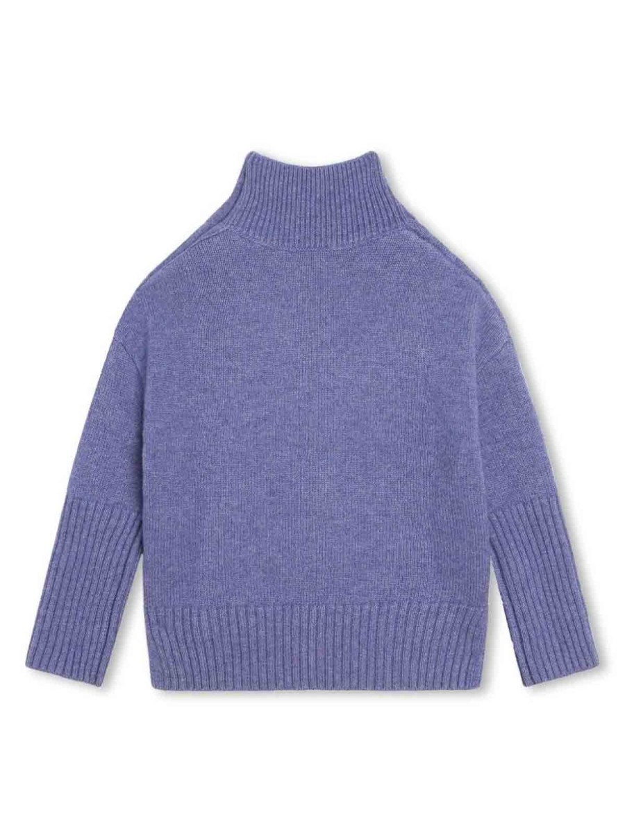 Bambino Zadig&Voltaire | Maglione Per Bambina Crema In Misto Lana