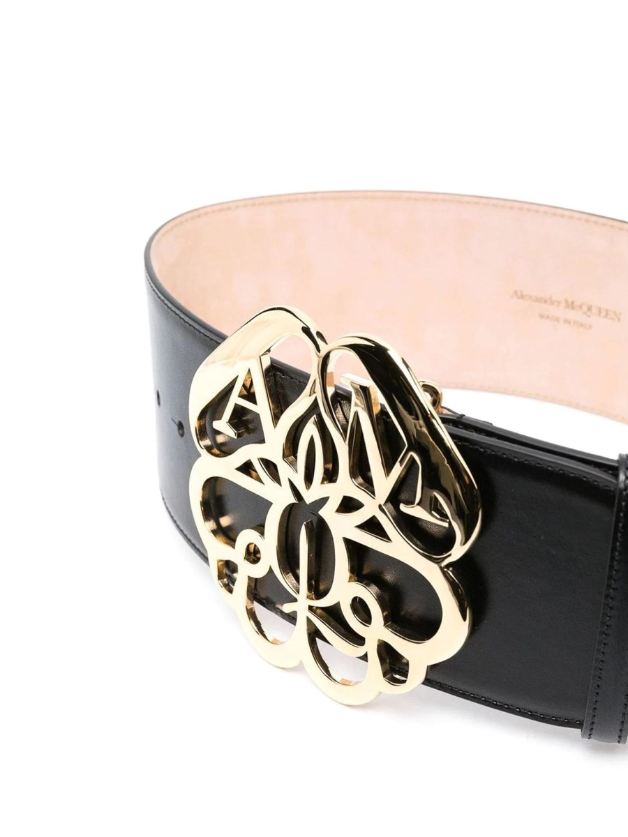 Danna Alexander Mcqueen | Cintura In Pelle Con Fibbia