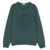 Bambino Stone Island | Felpa Con Logo Ricamato