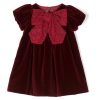 Bambino La Stupenderia | Abito Baby Bordeaux Con Logo