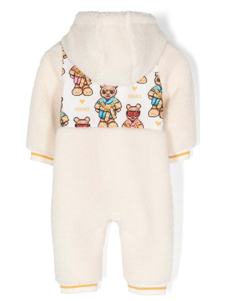 Bambino Versace Young | Tutina Beige Per Neonato Versace