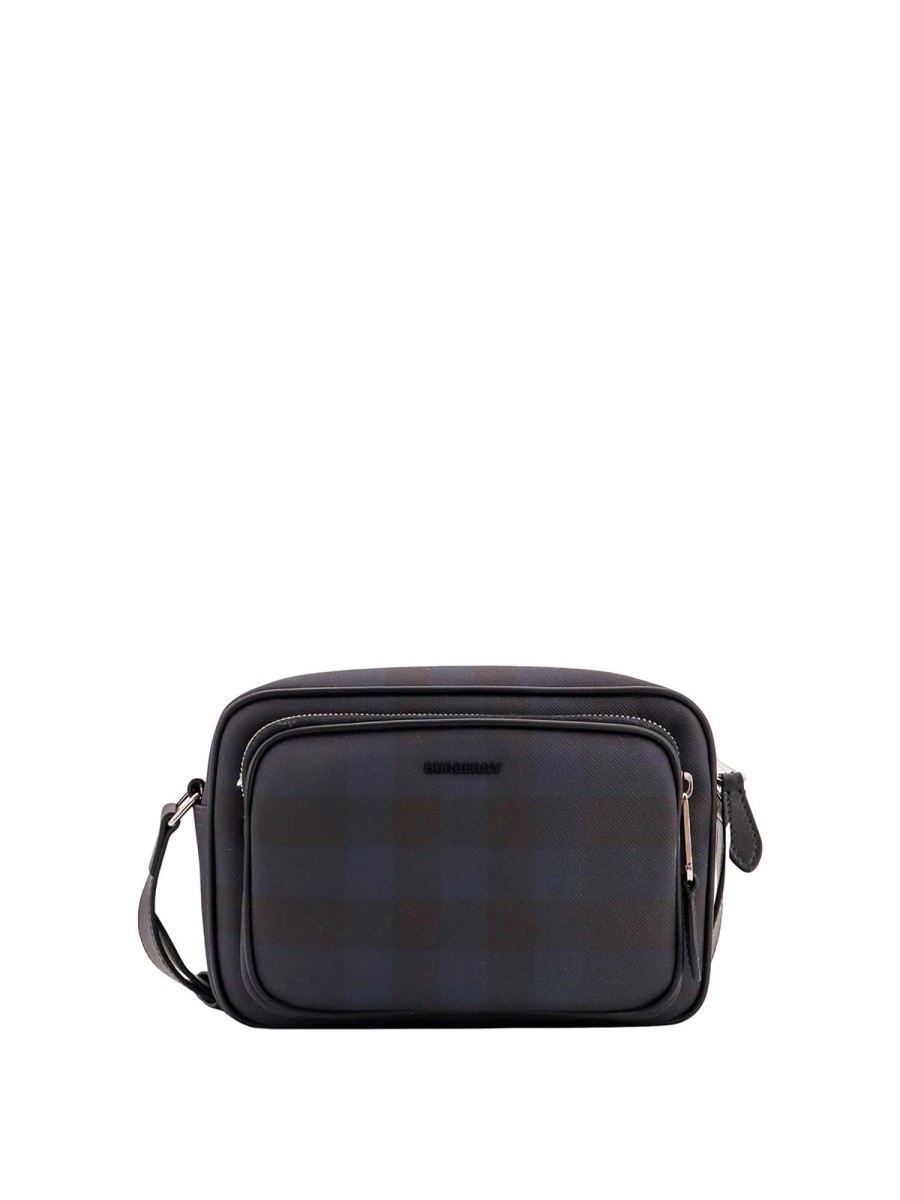 Uomo Burberry | Borsa A Tracolla Con Motivo Check Burberry