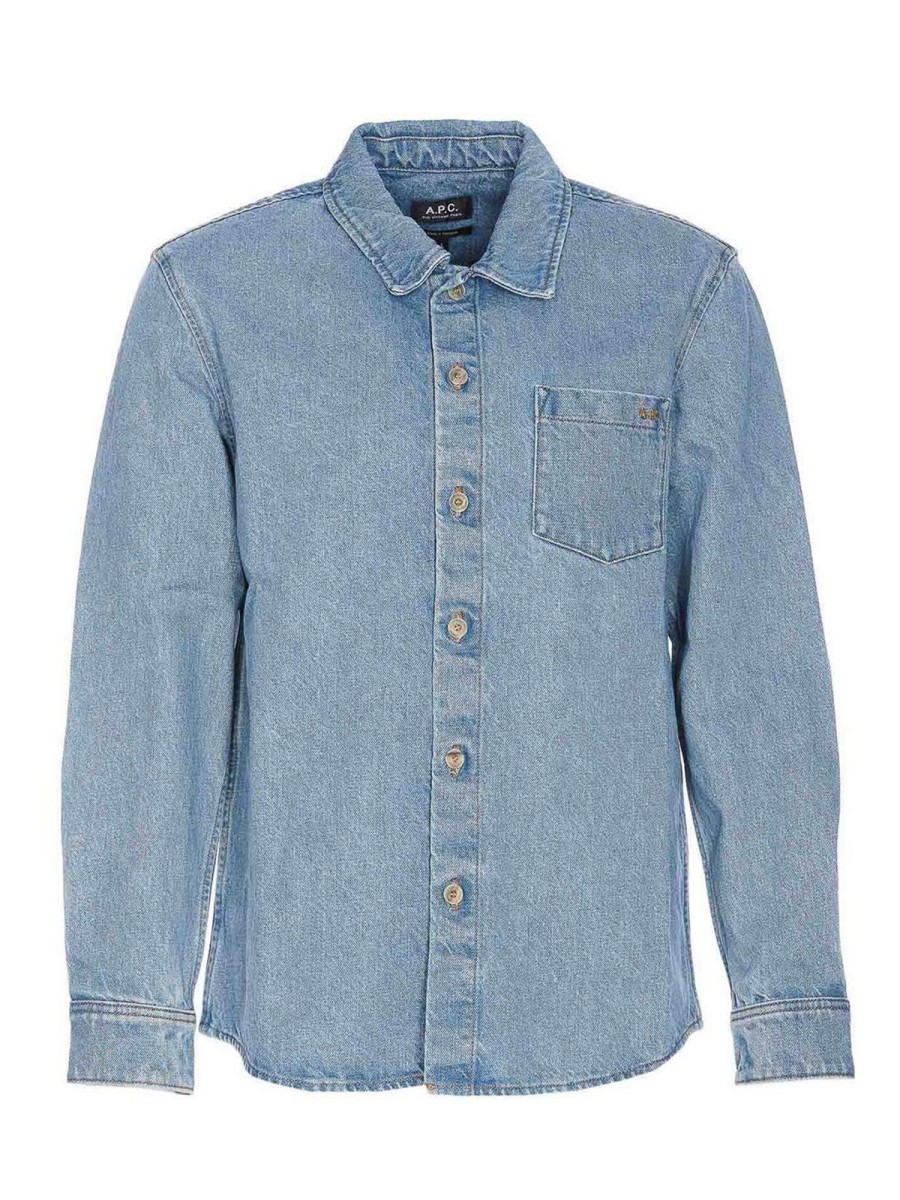 Uomo A.P.C. | Camicia In Denim Vittorio