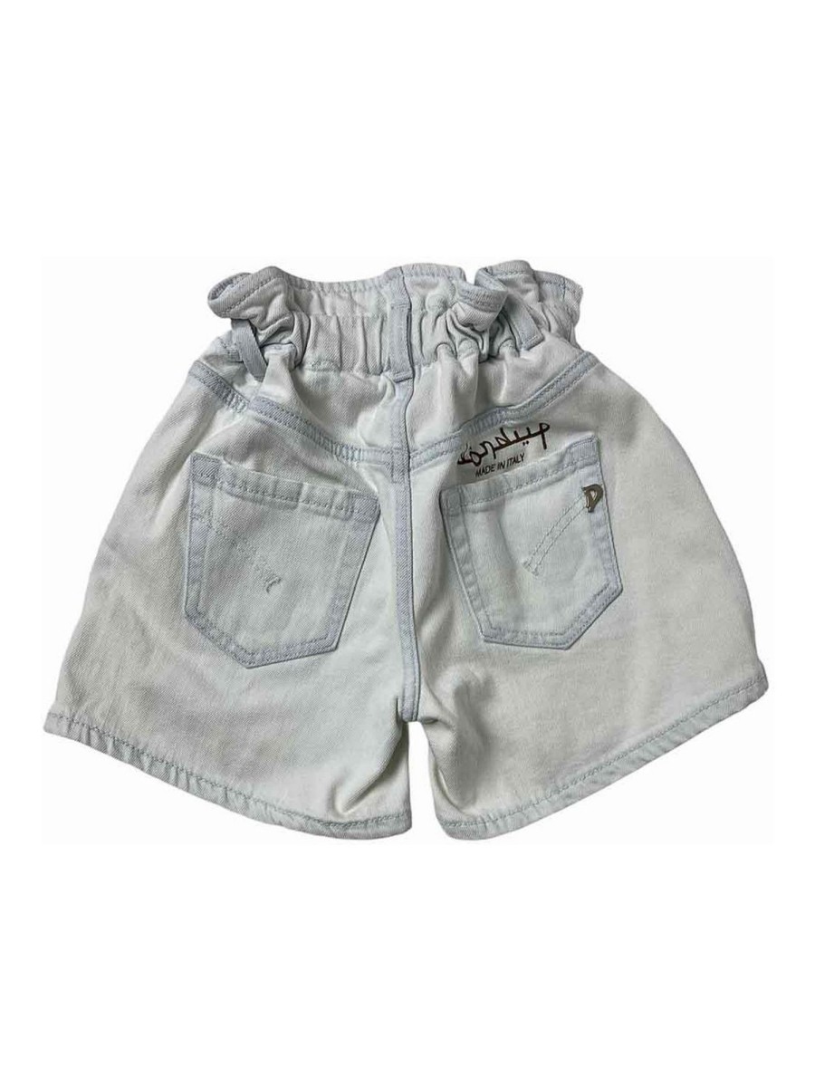 Bambino Dondup | Bermuda Sfumato Azzurro Con Elastici